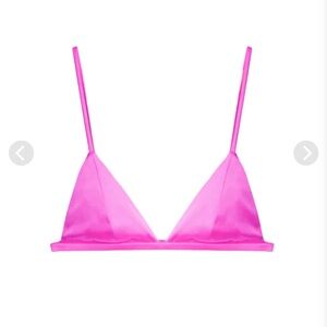 Fleur Du Mal Silk Triangle Bra